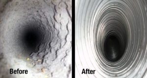 Dryer Vent Cleaning - Before & After